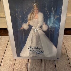 Barbie Holiday Visions Doll in White and Silver, 2003